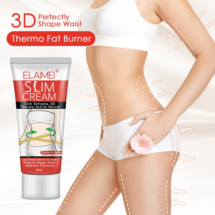 Crème amincissante pour le corps en pot, texture onctueuse, convient pour réduire la cellulite et tonifier la peau.