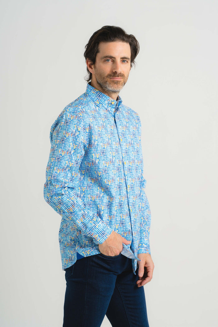 Splash of Color Print Shirt