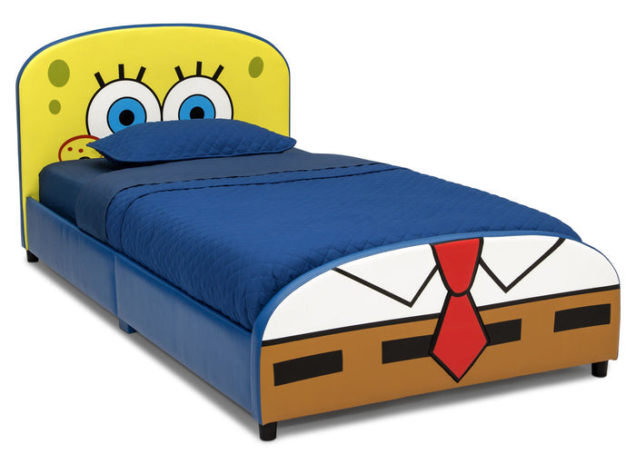 Delta Children SpongeBob (1112) SquarePants Upholstered Twin Bed, Right Silo View