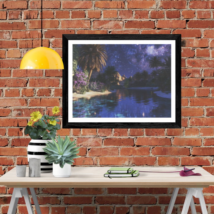 Starlight Over the Desert Oasis