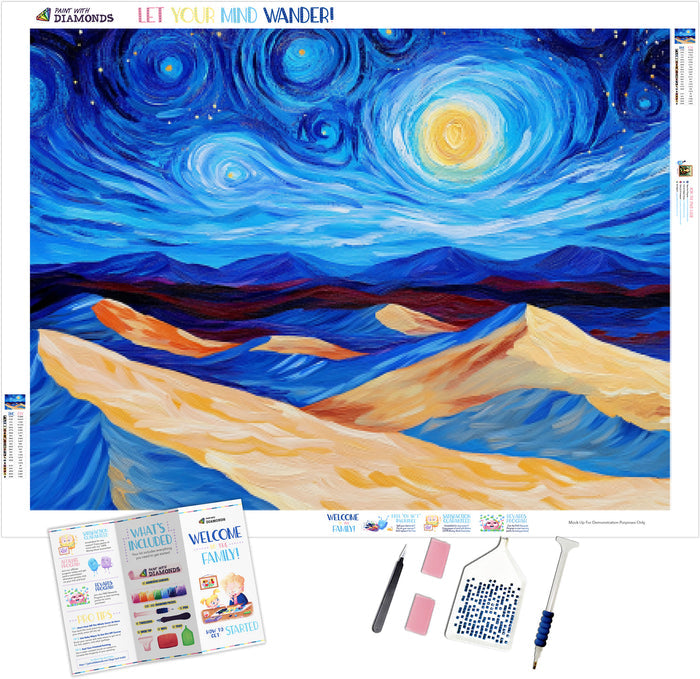 Starry Dreams Over Sapphire Dunes