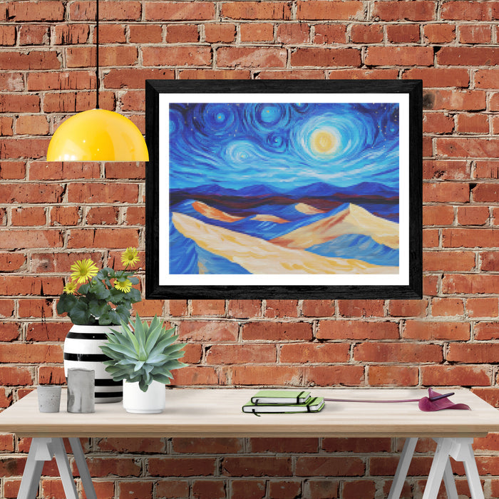 Starry Dreams Over Sapphire Dunes