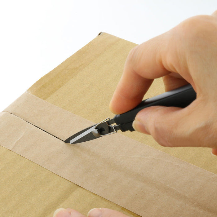 Sun-Star Stickyle Akeruno Scissors + Box Cutter Black by Sun-Star at Cult Pens