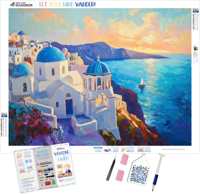 Sunrise Over Santorini’s Cliffs