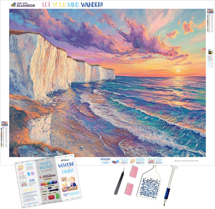 Sunset Over Crystal Cliffs