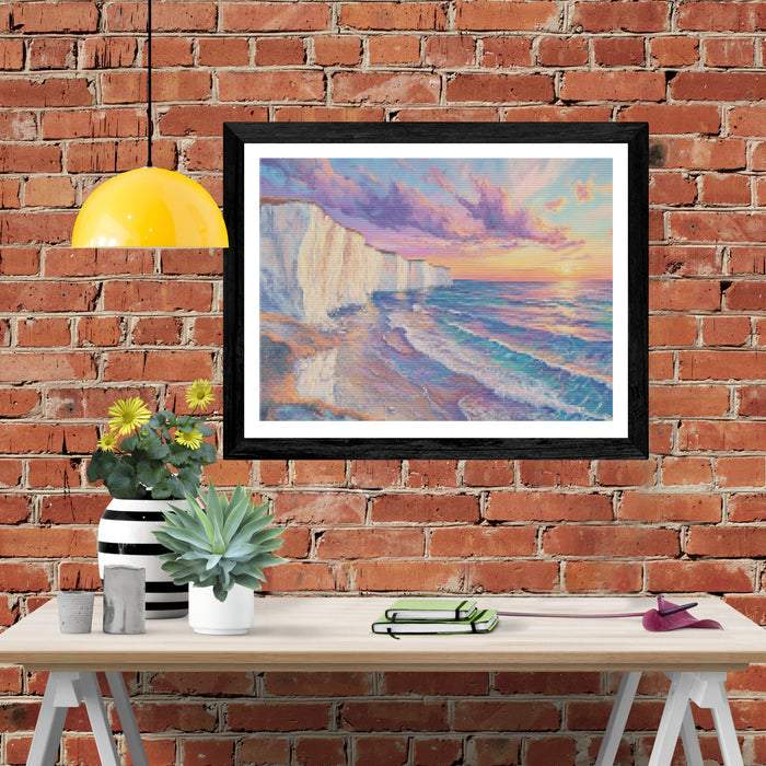 Sunset Over Crystal Cliffs