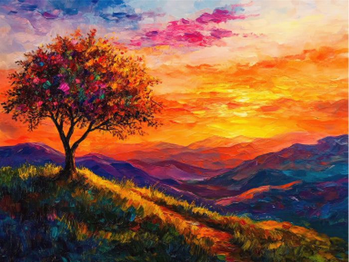 Sunset Serenade in the Countryside
