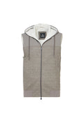 Taupe Full Zip Baseball Jacket