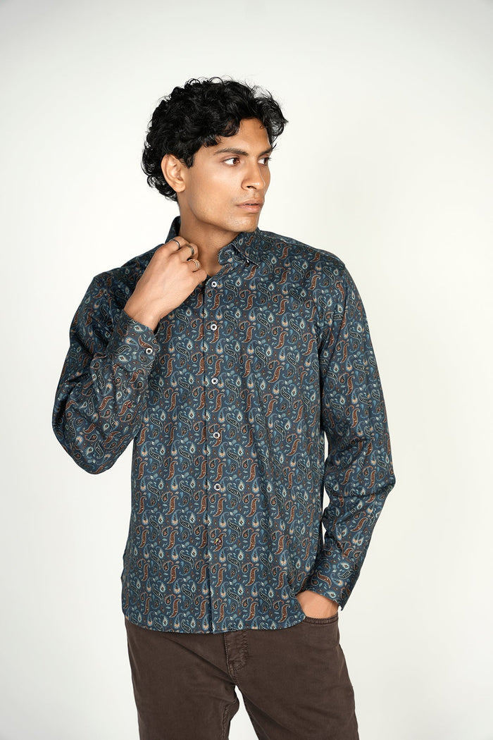 Teal with Paisley Pattern Signature Collection (Big & Tall)