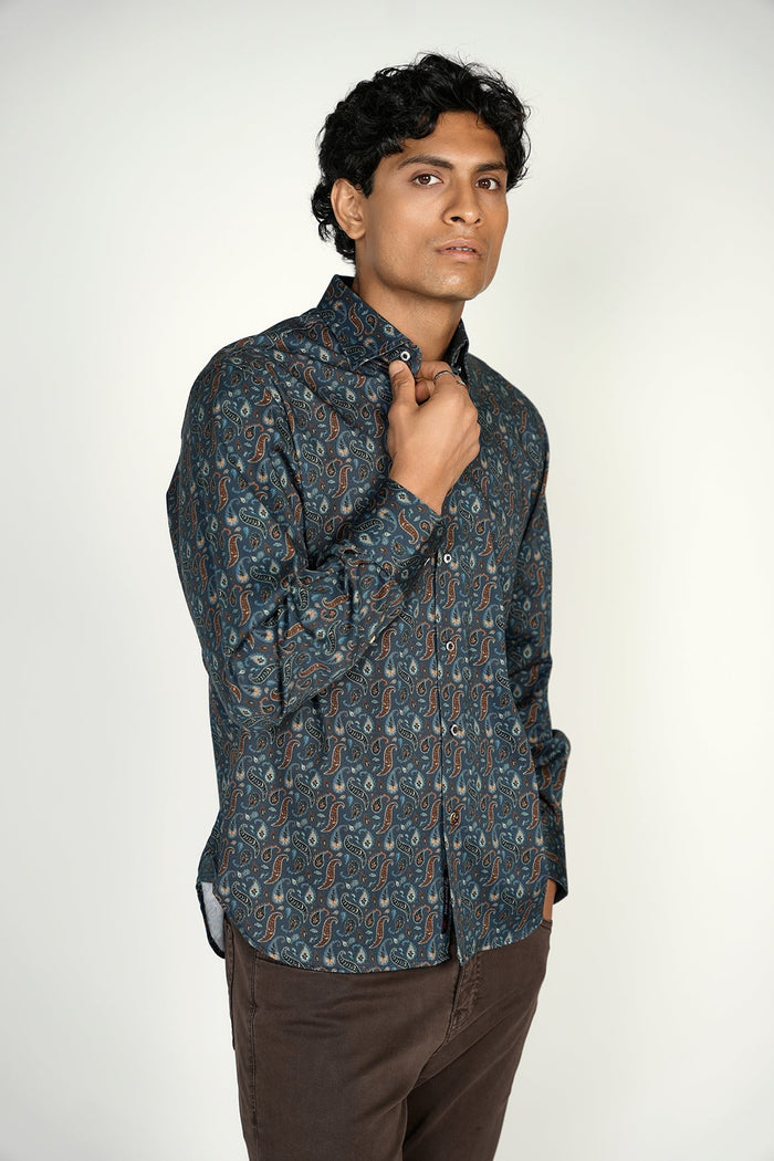 Teal with Paisley Pattern Signature Collection (Big & Tall)