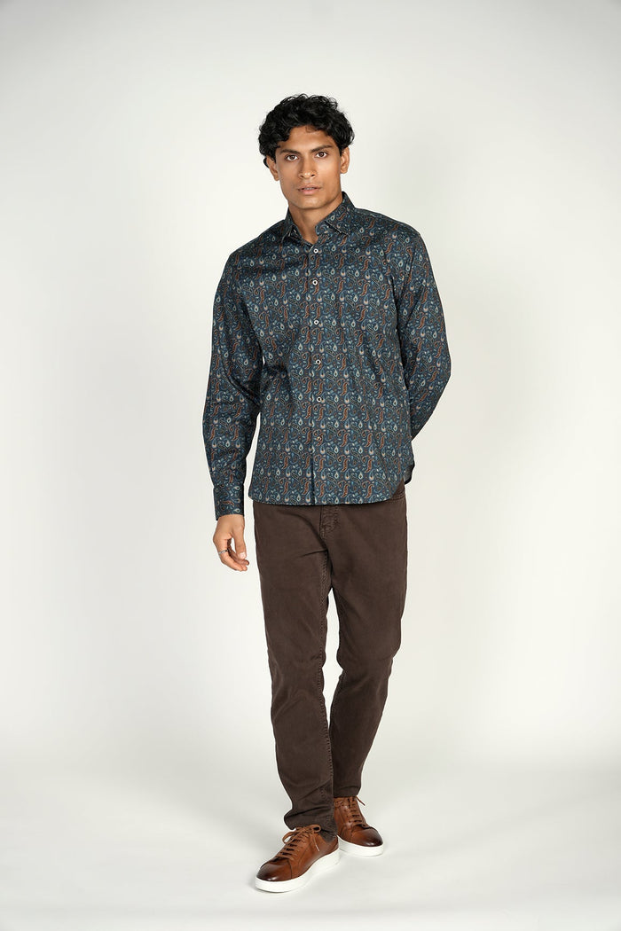 Teal with Paisley Pattern Signature Collection (Big & Tall)