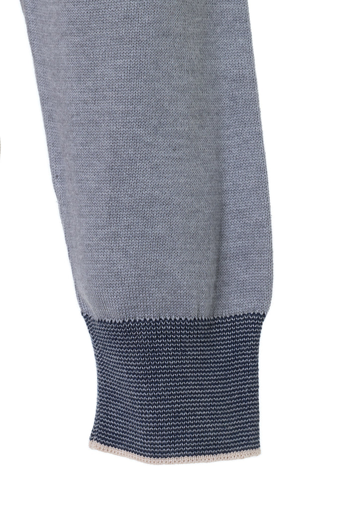 The Artisan Triple-Contrast Beige Quarter-Zip