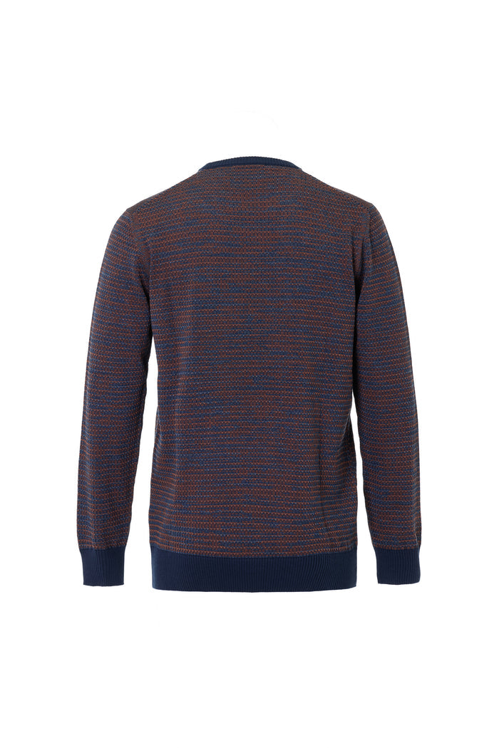 The Dobby Pin-Dot Multi Crewneck
