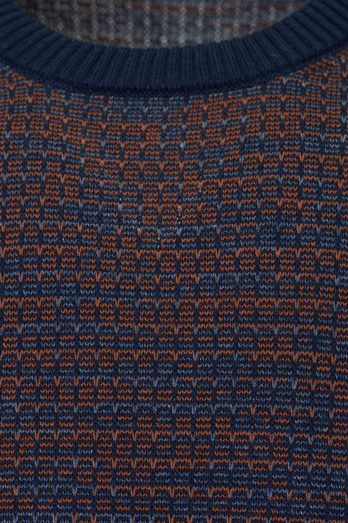 The Dobby Pin-Dot Multi Crewneck
