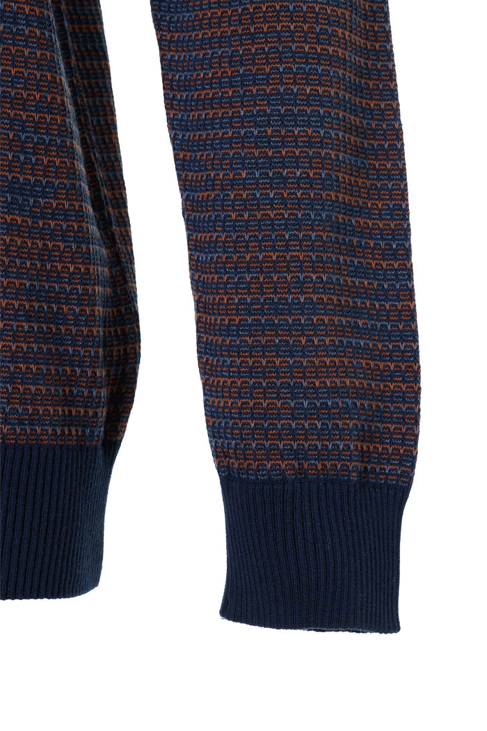 The Dobby Pin-Dot Multi Crewneck