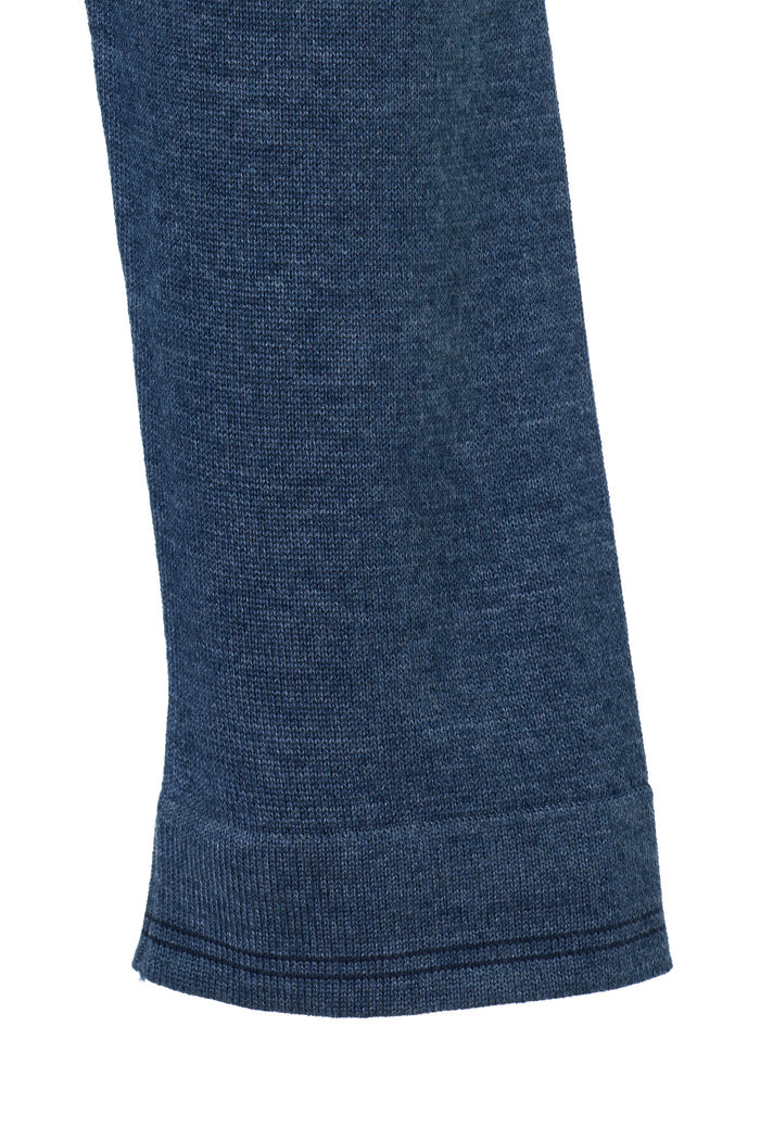 The Dual-Tone Sartorial Melange Indigo Polo