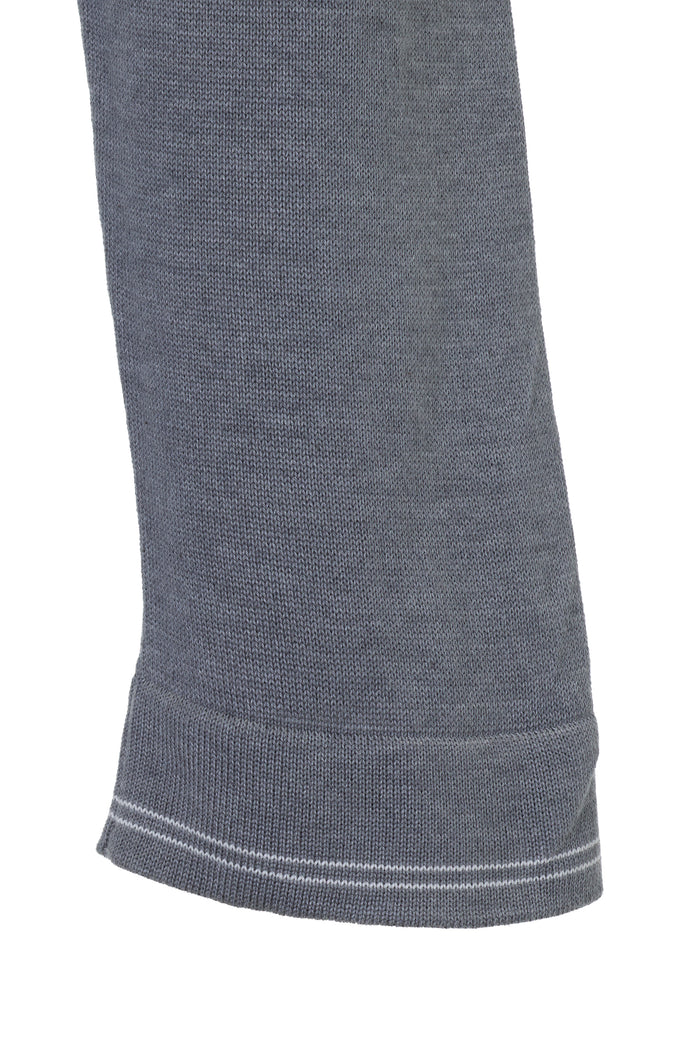 The Dual-Tone Sartorial Melange Light Grey Polo