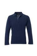 The Dual-Tone Sartorial Navy Polo