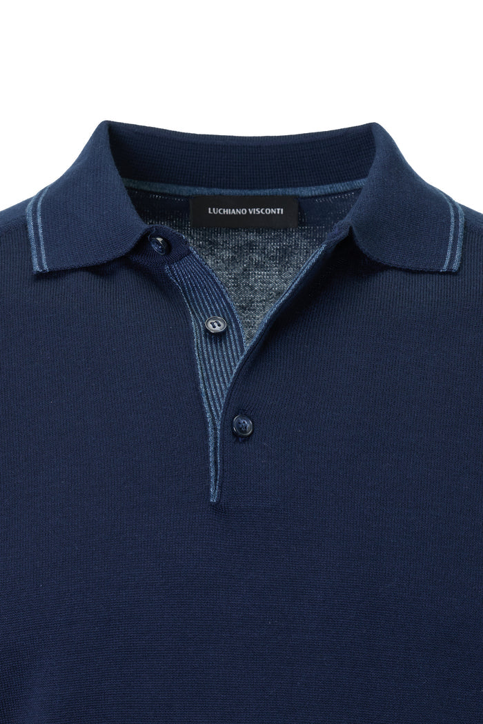The Dual-Tone Sartorial Navy Polo