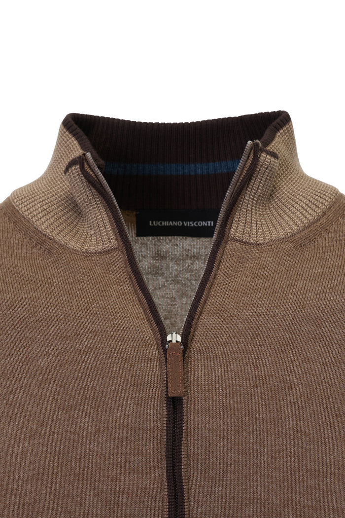The Four-Tone Meridian Melange Vizon Cardigan