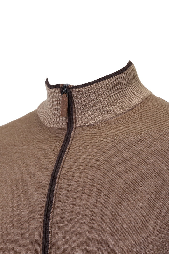 The Four-Tone Meridian Melange Vizon Cardigan