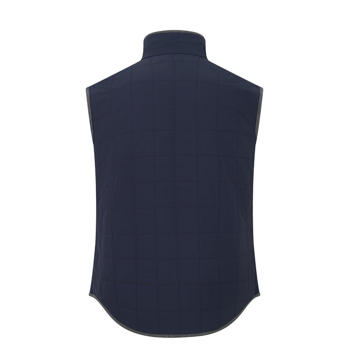 The Performance Stretch Quilted Vest in Navy