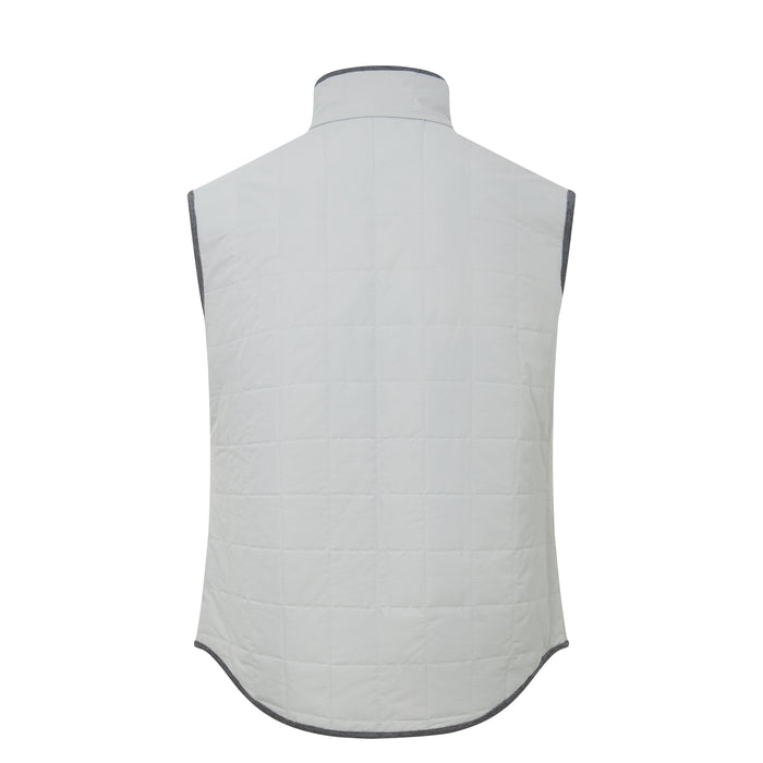 The Performance Stretch Quilted Vest in Stone