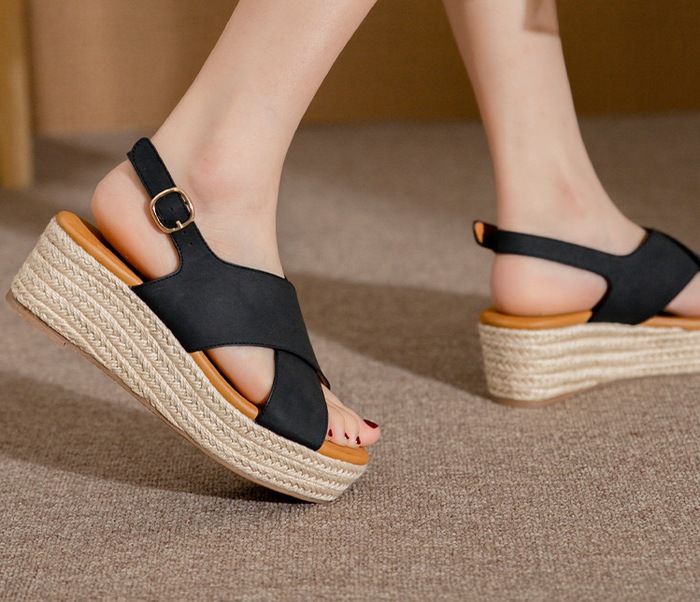 Tiosebon Fashion Flatform Wedge Casual Sandal