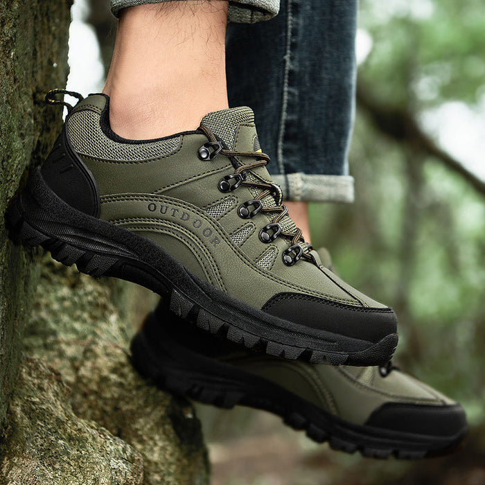 Tiosebon Men's Outdoor Hiking  Shoes-Green