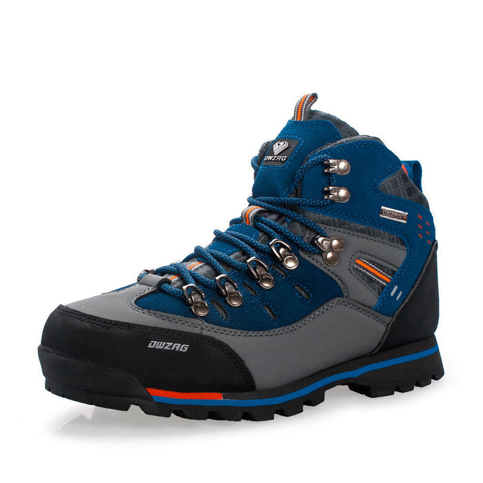 Tiosebon Men's Outdoor Hiking Travel Shoes-Blue
