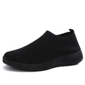 Tiosebon Women  Knitting Sock Sneakers-All Black