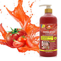 Gel douche exfoliant à la tomate de soin de la peau, blanchissant et anti-âge, pour une toilette rafraîchissante et revitalisante