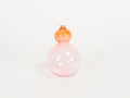 Transparent Orange Bubble Vase