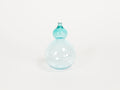 Transparent Teal Bubble Vase