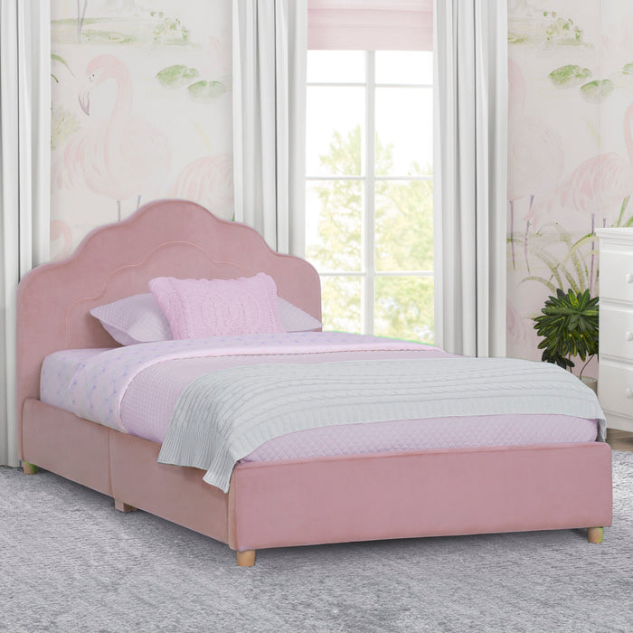 BB81434GN 1187 upholstered twin bed pink lifestyle 03