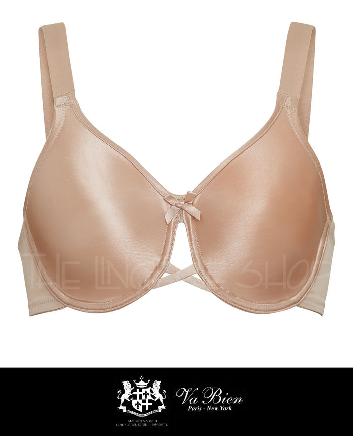 Va Bien 601 Satin Seamless Underwire Bra Nude