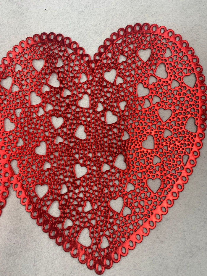 Valentine 3 Hearts Vinyl Table Runner