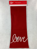 Valentine Love in Script Cotton Table Runner