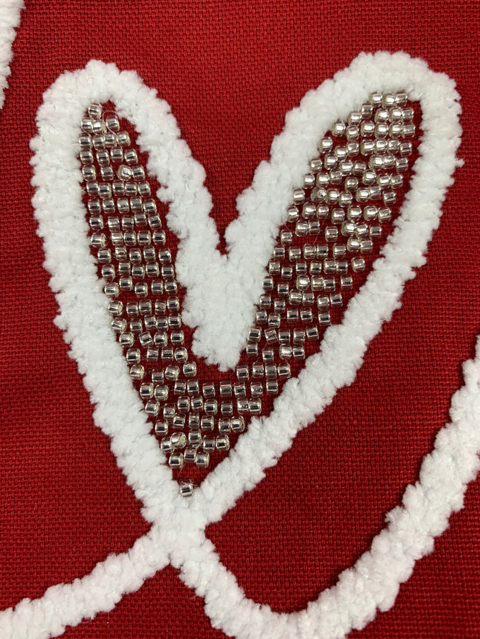 Valentine Love in Script Cotton Table Runner
