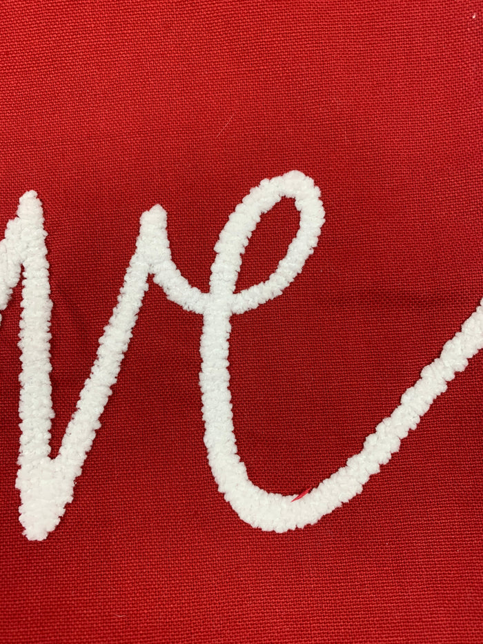Valentine Love in Script Cotton Table Runner