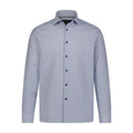 White Blue Multi Mini Check Long Sleeve Shirt