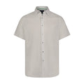 White on White Circle Print Short Sleeve Shirt