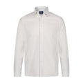 White on White Zigzag Print Long Sleeve Shirt