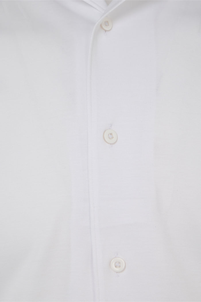 White One-Piece Collar Performance Stretch Shirt