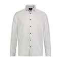 White with Multi Blue Dots Long Sleeve Shirt