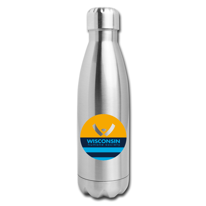 WHS x MKE Flag Insulated Stainless Steel Water Bottle - silver