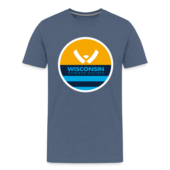 WHS x MKE Flag Kids' Premium T-Shirt - heather blue
