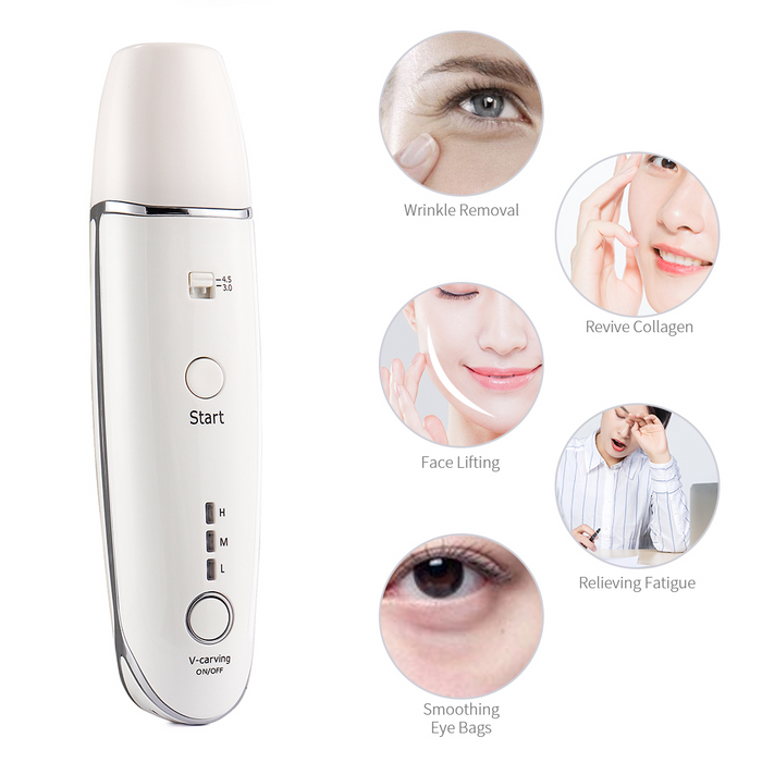 Appareil de soin de la peau anti-âge en forme de V pour réduire les rides, visage sculpté, soin beauté visage.