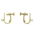 X SCREW BACK FLAT EARRINGS (12 PAIR)