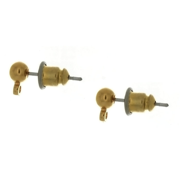 X STUD BALL & LOOP EARRINGS (12 PAIRS)
